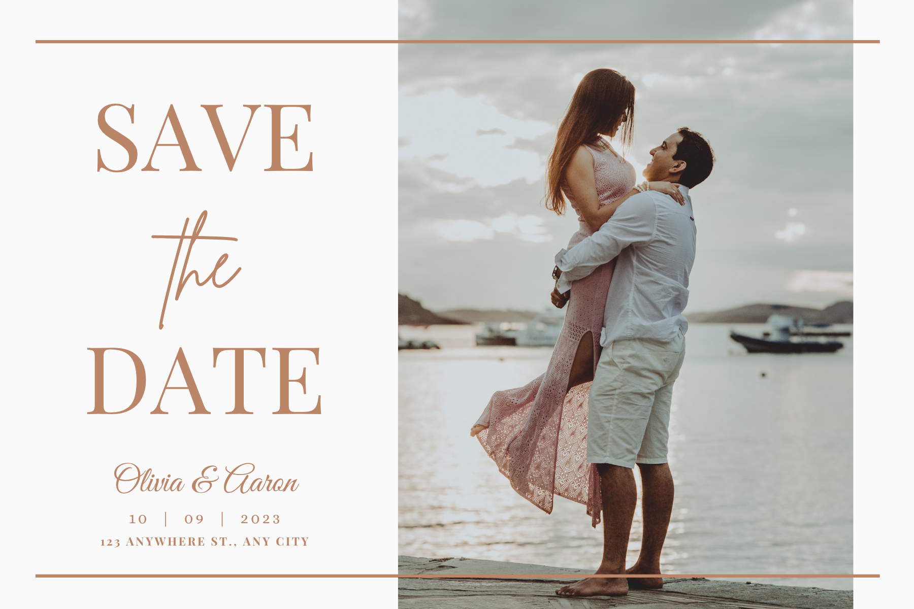 Save The Date Flexible Magnets 3''x4''