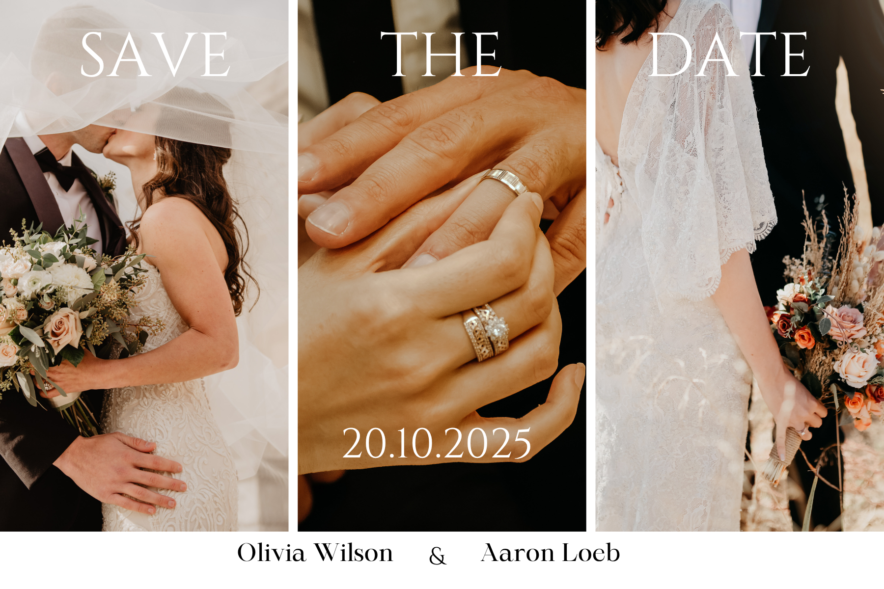 Save The Date Flexible Magnets 3''x4''