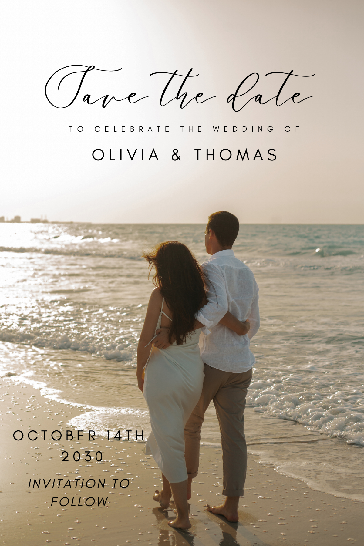 Save The Date Flexible Magnets 3''x4''