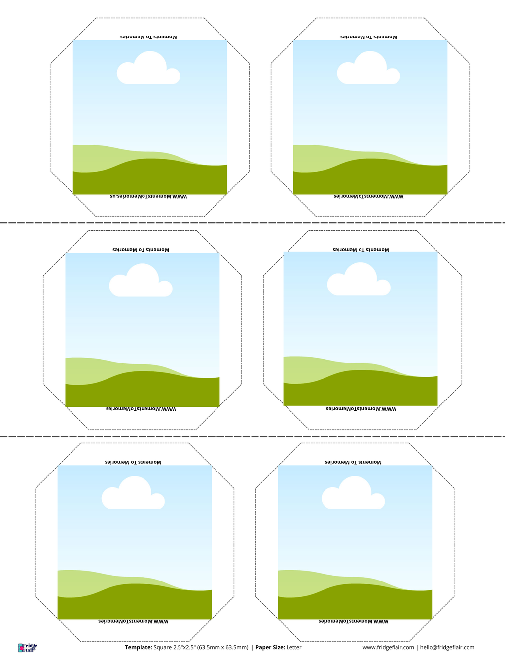 Bulk wholesale 2.5''x2.5'' Acrylic Magnets