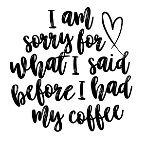 I'm sorry for what I said