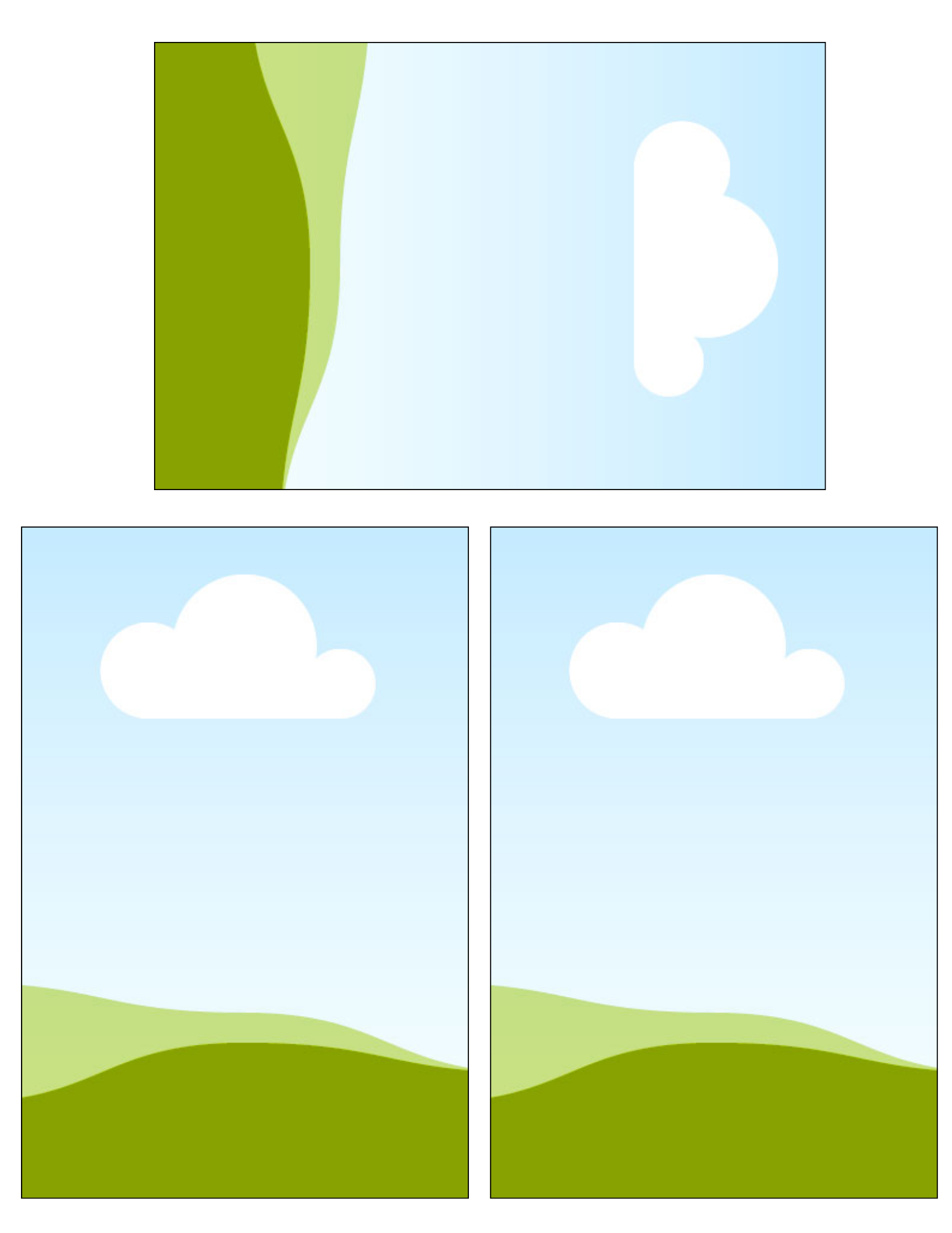 Flexible Photo Magnets 4''x6'' set of 3