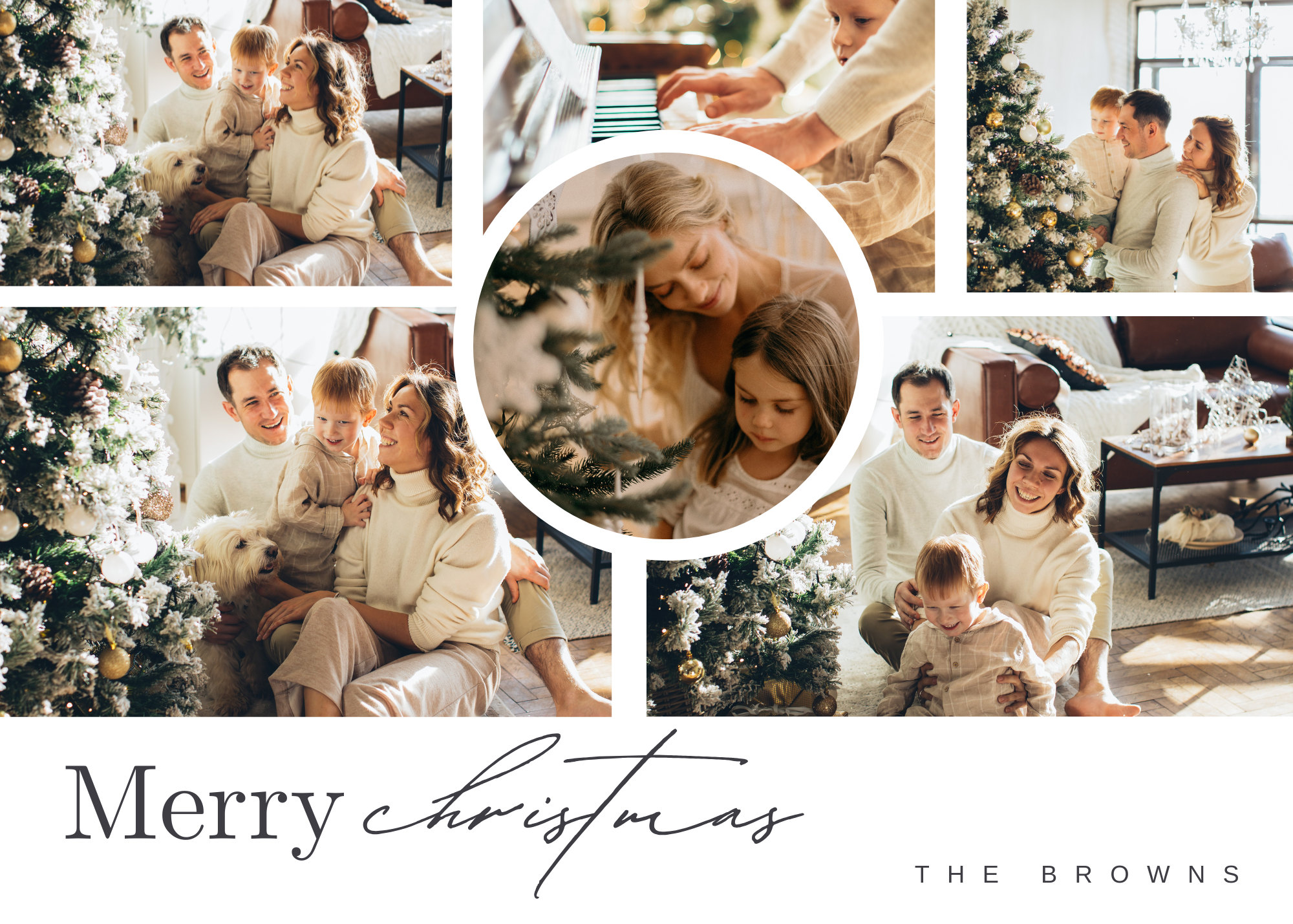 Flexible Magnet Christmas Card size 3x4 Set of 10