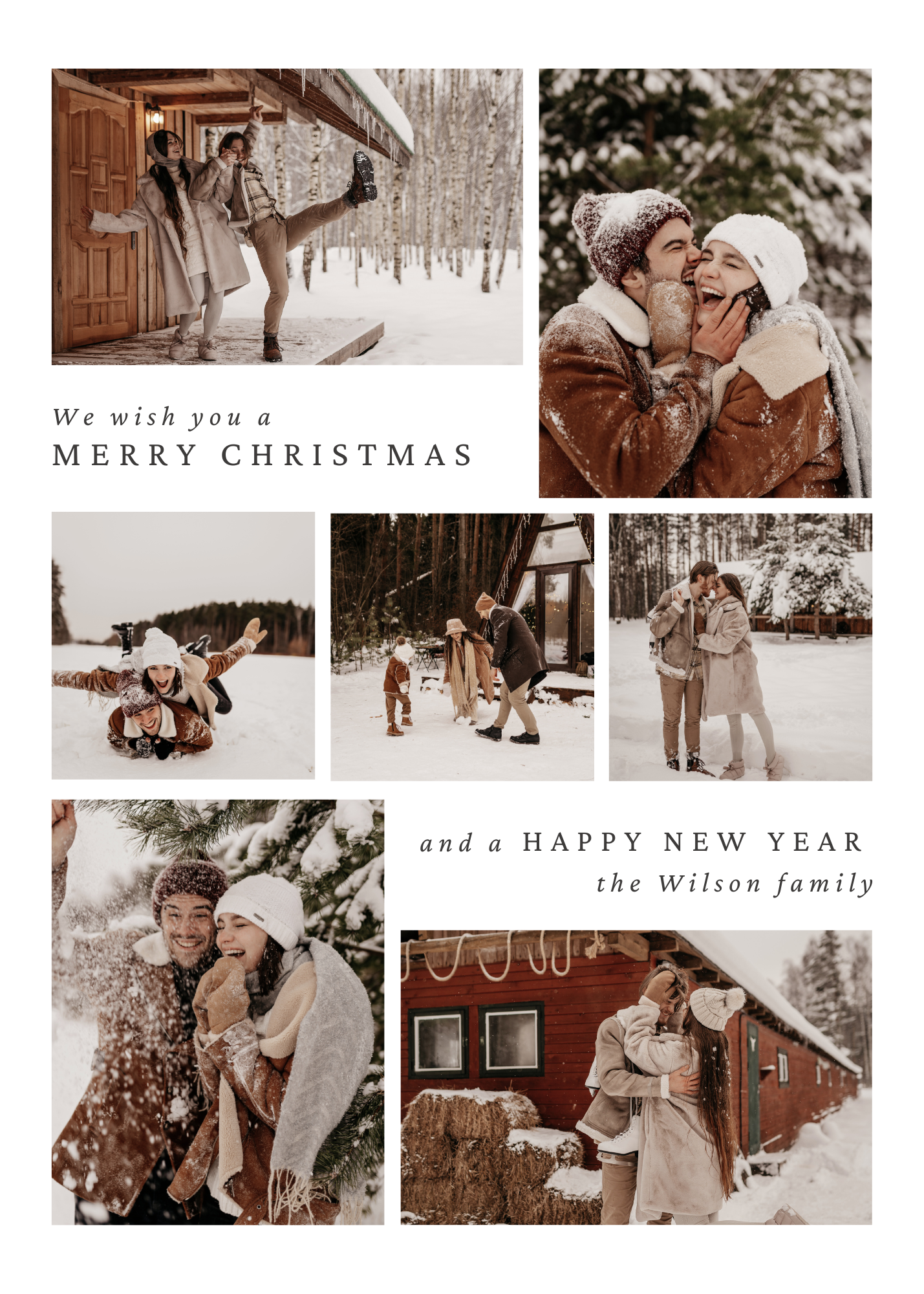 Flexible Magnet Christmas Card size 5x7 Set of 10