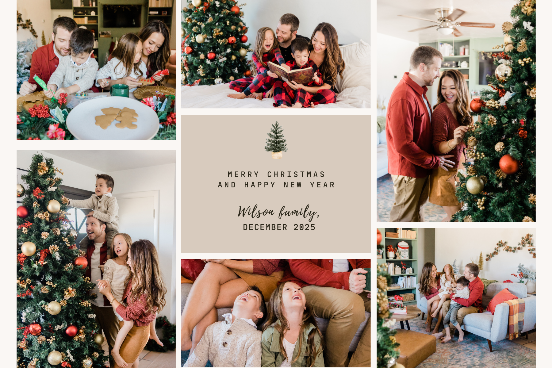 Flexible Magnet Christmas Card size 3x4 Set of 10