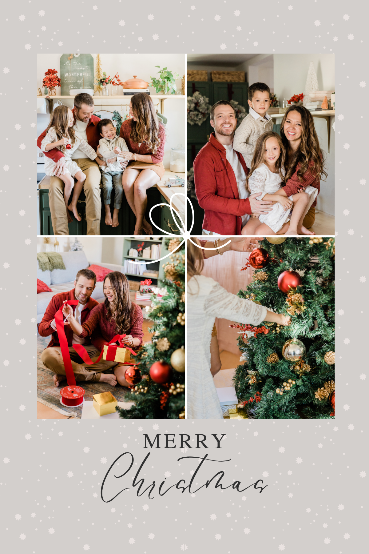 Flexible Magnet Christmas Card size 3x4 Set of 10