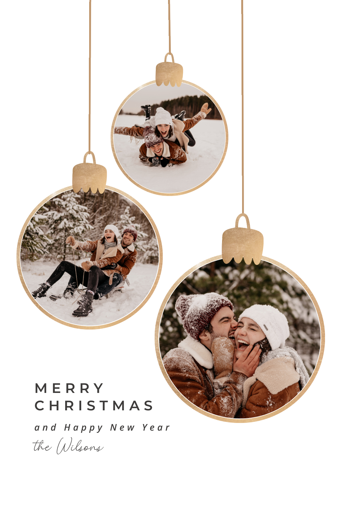 Flexible Magnet Christmas Card size 3x4 Set of 10